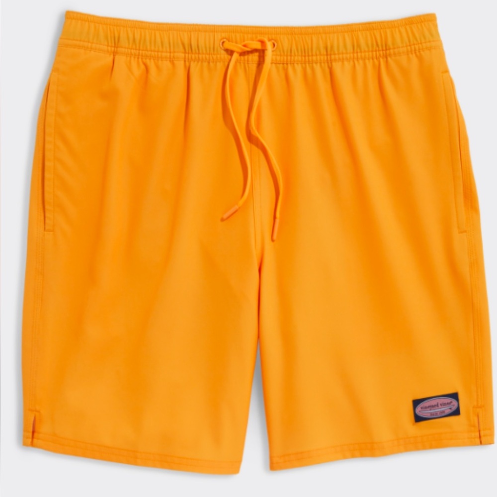 VINEYARD VINES 7 Inch Chappy Swim Trunks in bright yellow color - XXL